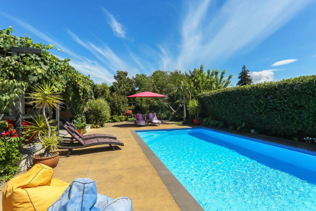 View of the pool at Village Apartment in Havelock North